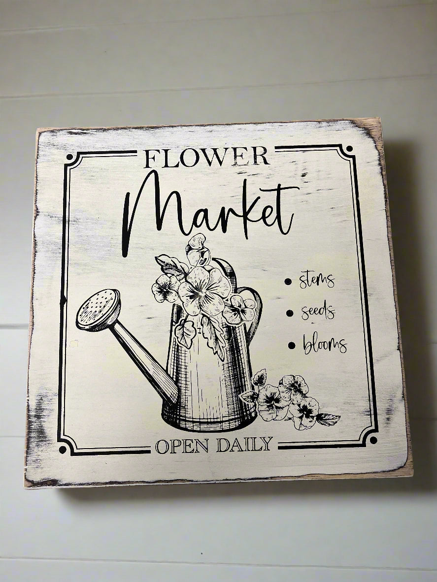 Flower Market Sign